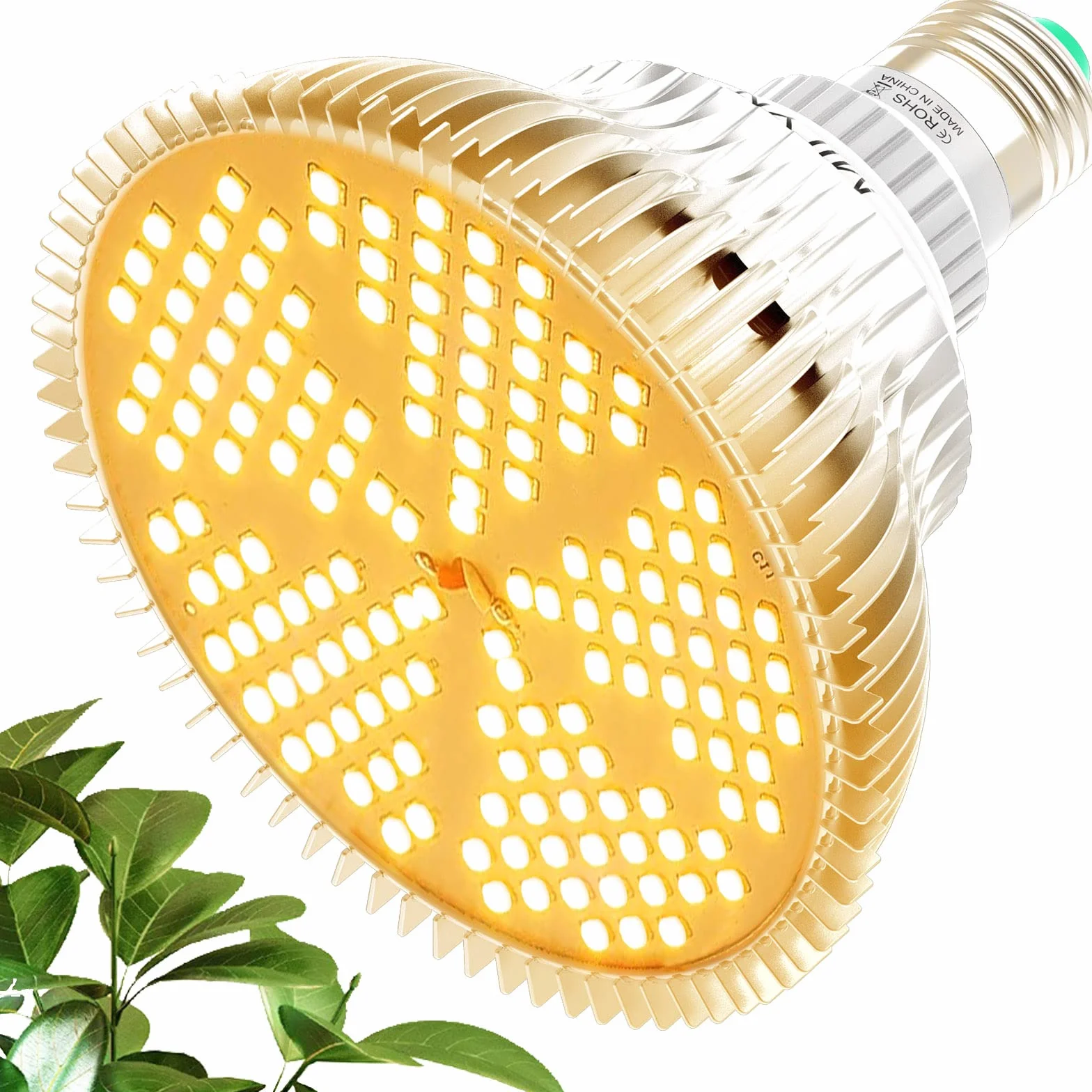 MILYN Lampe de Croissance 100W Lampe de Plante 150 LED Lampe Horticole Sunlike Spectre Complet Lampe Plante Croissance E27 Led Pour Plante Interieur Serres Jardin Semis, Croissance, Floraison