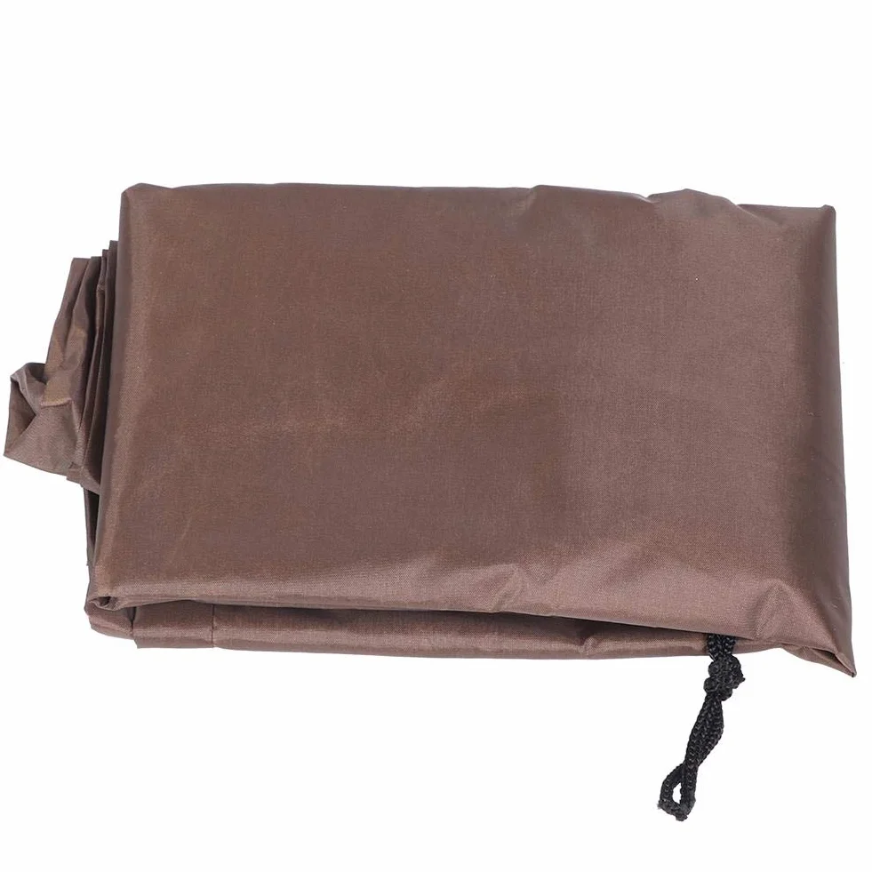 Wakects Housse de Protection pour Coffre de Rangement Extérieur, Imperméable, 123 x 62 x 55 cm, Café