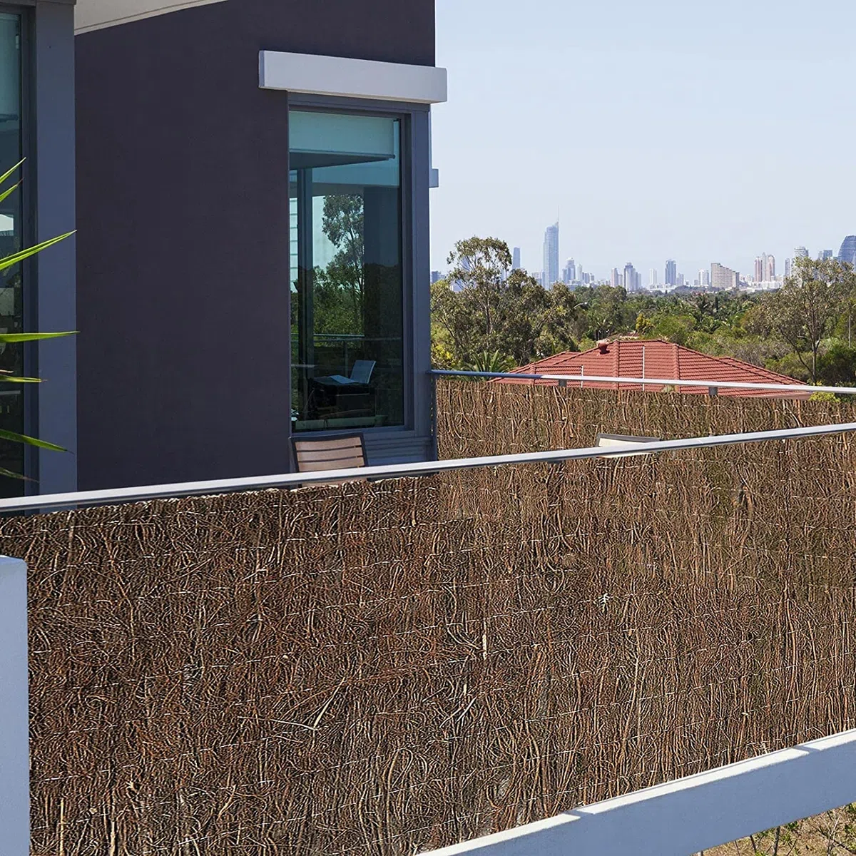 KARAT Clôture décorative en bruyère Naturelle 100% écologique - Brise-Vue résistante aux intempéries UV Anti-moisissures pour Jardin Balcon Terrasse Patio (H150 x L300 cm)