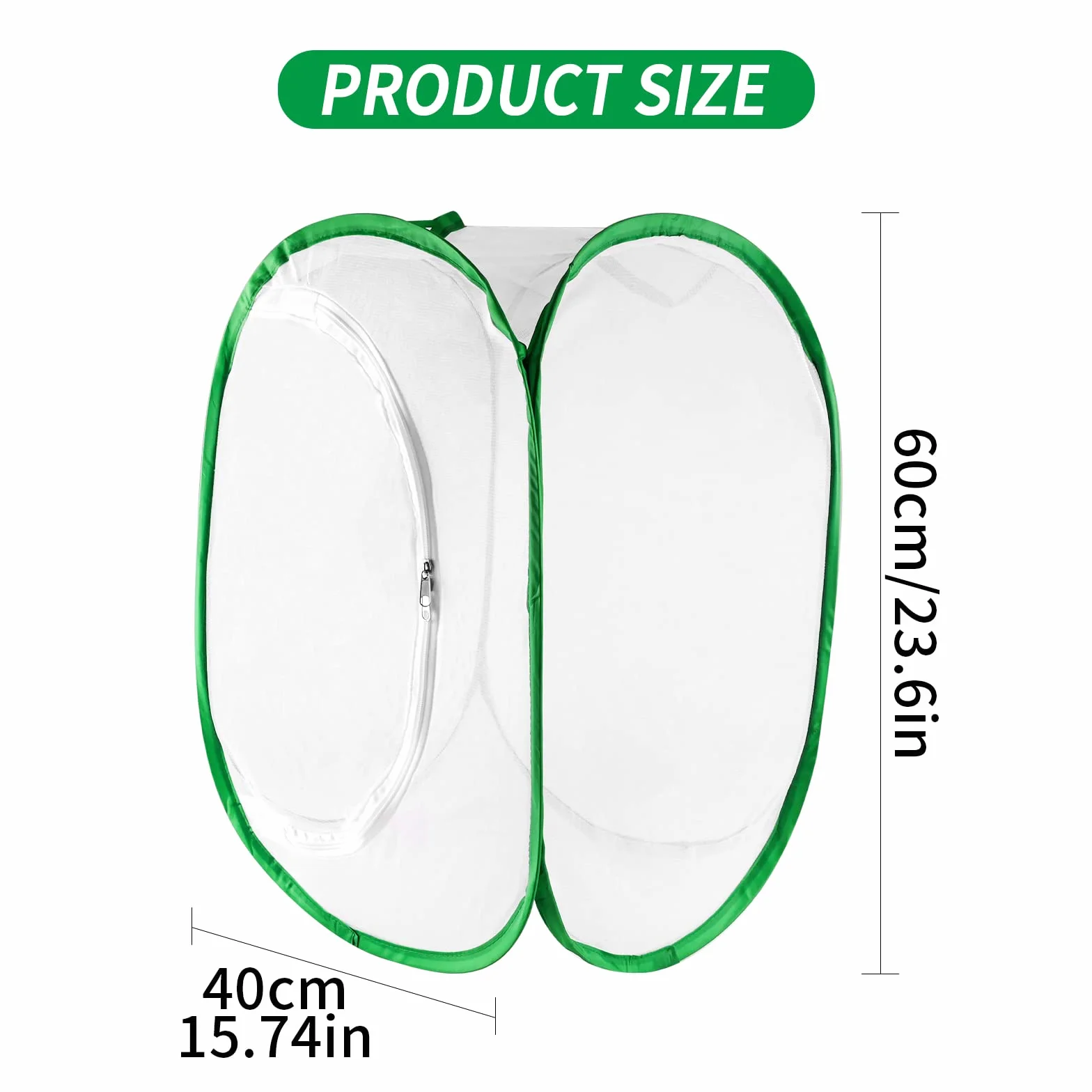 Papillon Habitat Cage Pliable Pop-up Insecte Monarque Jardin Kit 40x40x60cm