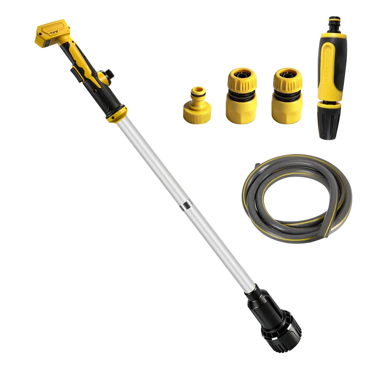 Pompe de transfert d'eau sans fil compatible avec batterie Dewalt 20 V, pompe submersible portable de 950 GPH pour piscine/jardin/étang/bateau/barils de pluie (outil uniquement) (pour Dewalt)
