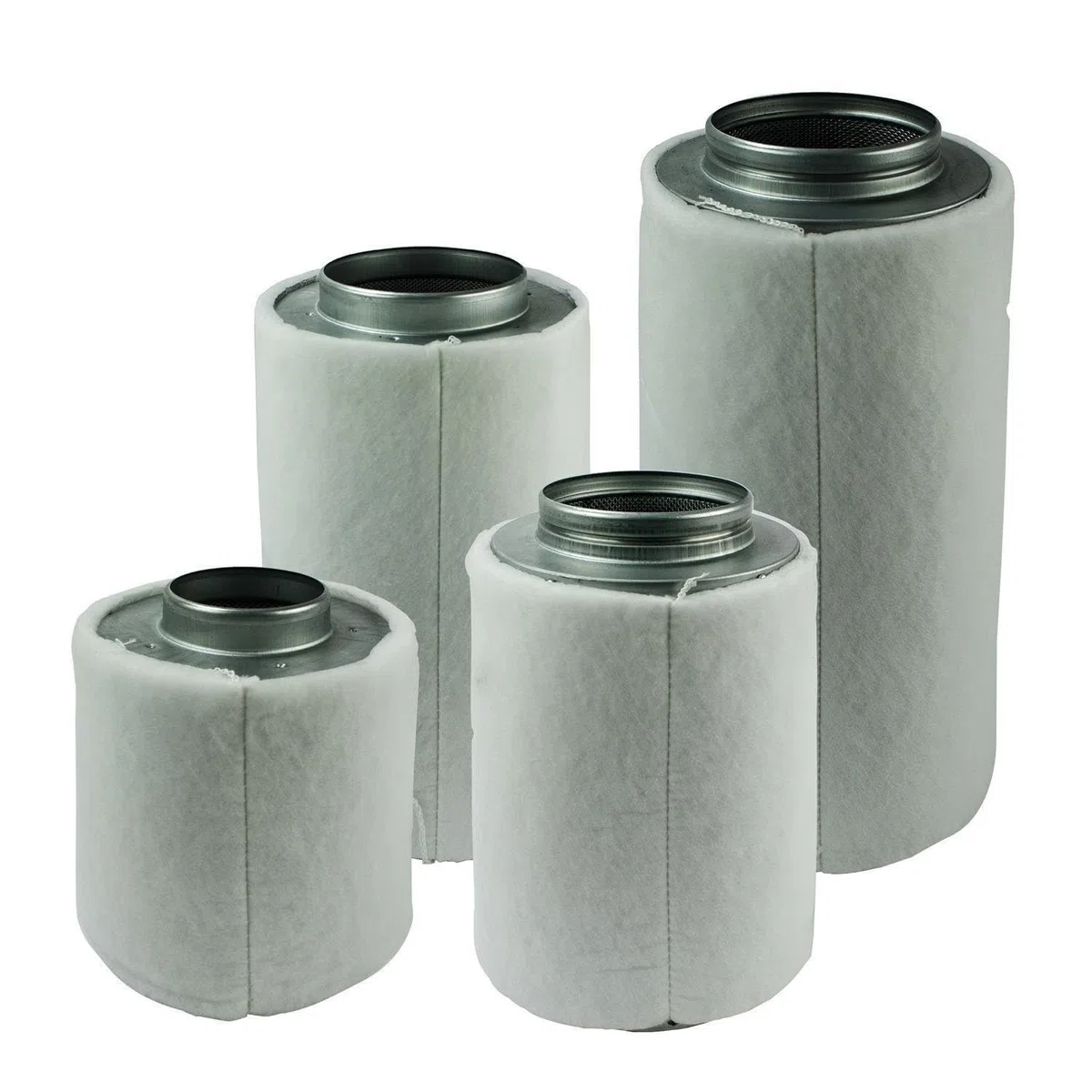 SUPACROP Filtre à Charbon Actif Ø100 125 150 mm – 200/400/800 m3/h | 5 tailles disponibles | Idéal pour Culture Indoor, Chambre de Culture, Extracteur d'Air et Contrôle des Odeurs