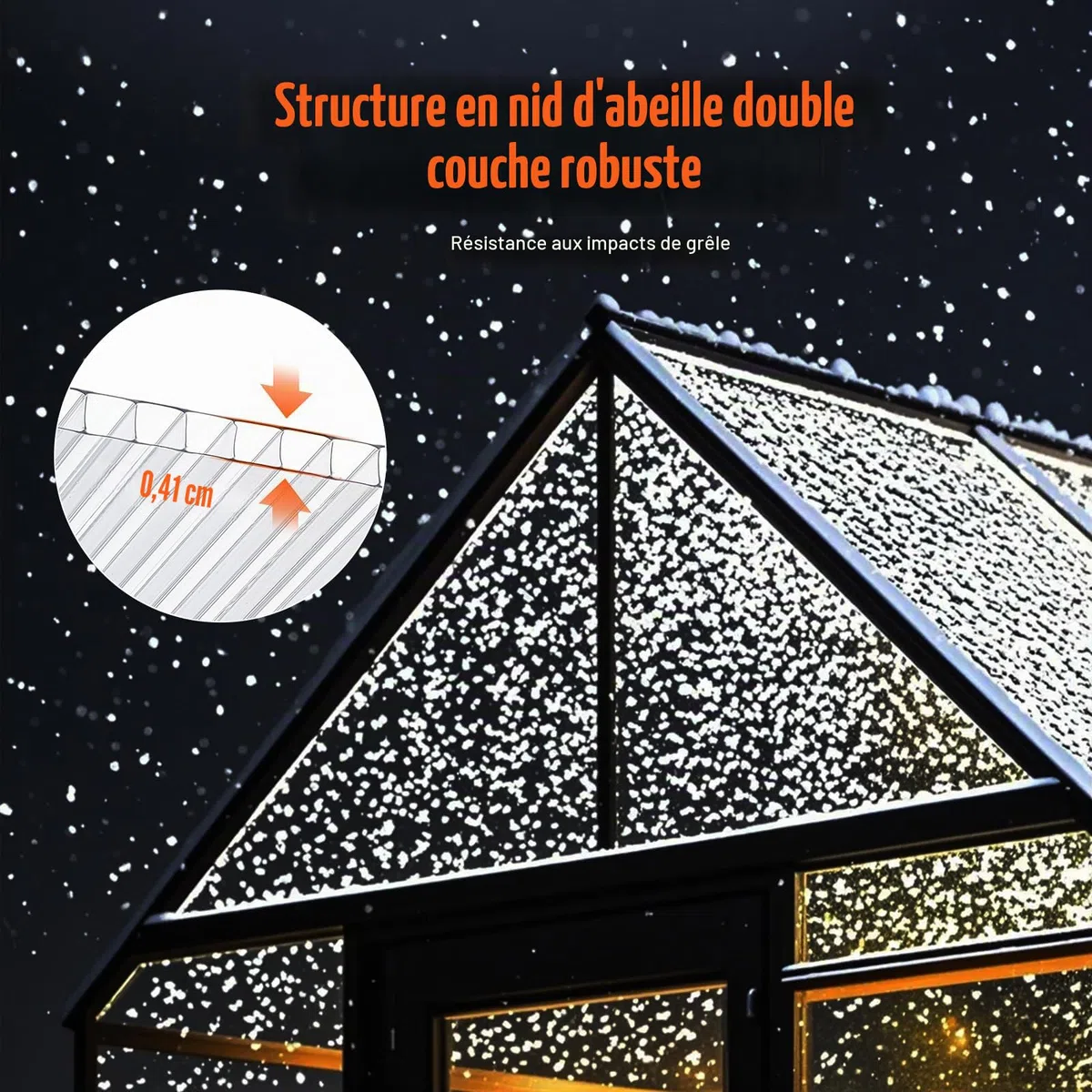 VEVOR Plaque en Polycarbonate, 1210x605x4 mm, Panneaux de Toit en Feuilles, Lot de 14, Toiture Plastique Ondulé Imperméable, Protection Contre UV, Transparent, Résistant aux Chocs, pour Serre, Jardin