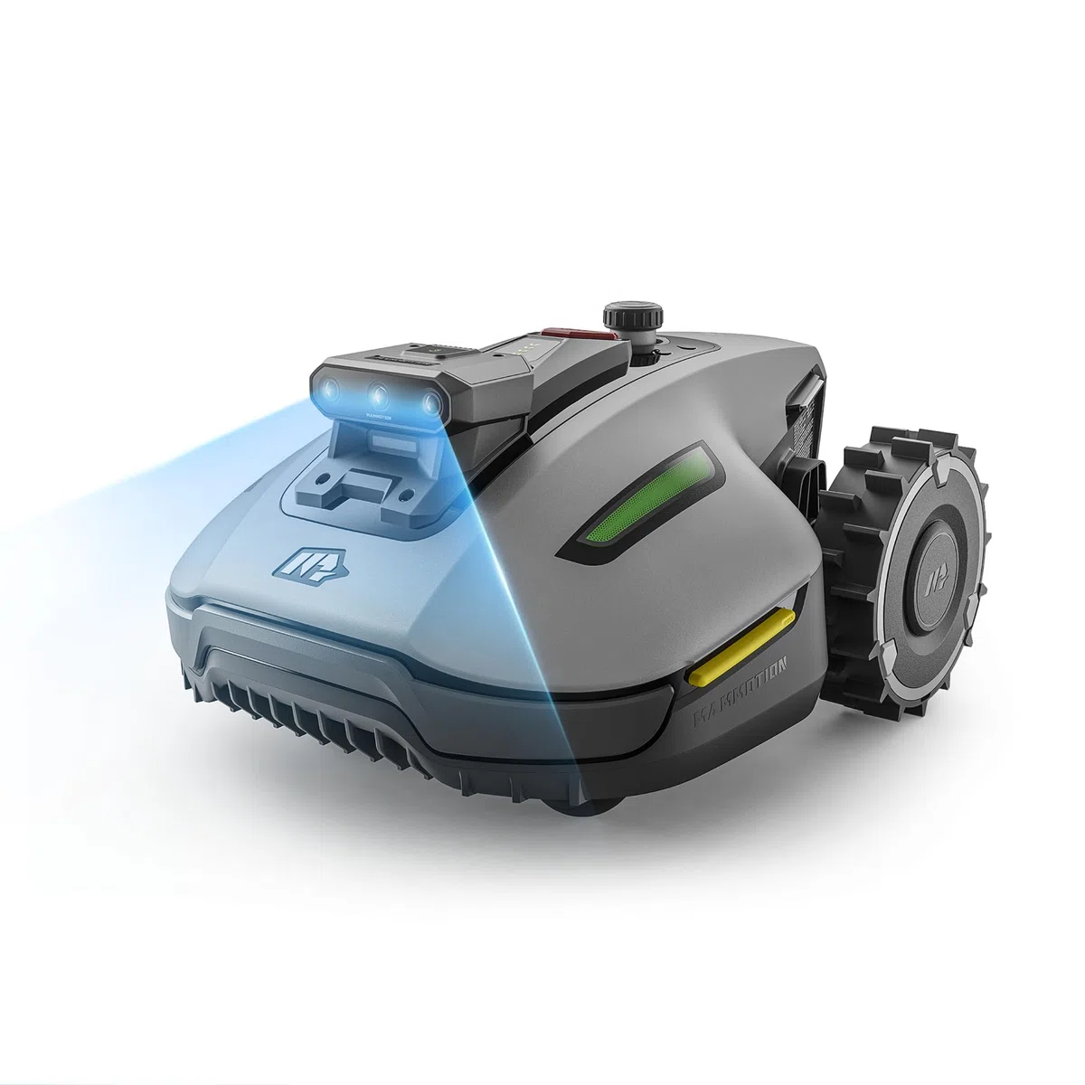 MAMMOTION YUKA Mini 2 500 Robot Tondeuse sans Fil Périmétrique, jusqu'à 500m², AI Traitement d’Image à Trois Caméras Robot Tondeuse, Auto Cartographie Multi-Zones, DropMow, Édition Manuelle de Carte