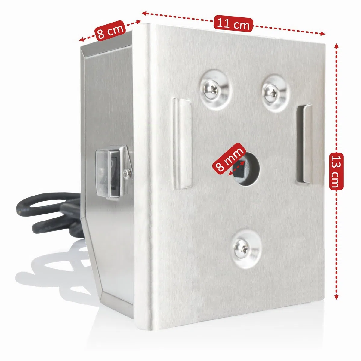 BBQ-TORO Moteur en acier inoxydable pour barbecue, tournebroche, rôtisserie etc. - 2 tr/mim – 50 Hz – 4 W - Support de moteur inclus