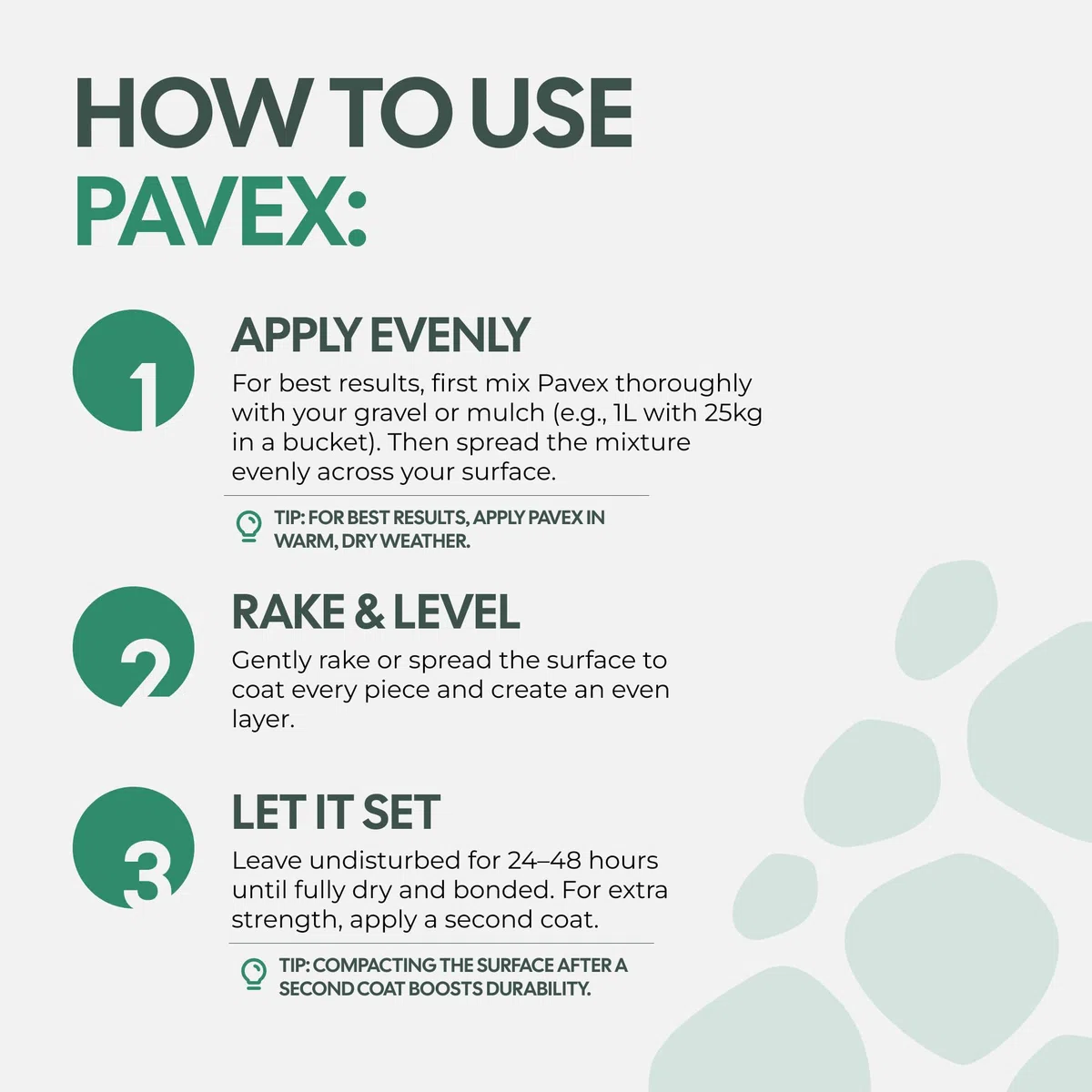 PAVEX - 2 x 5 l de liant gravier pour coller des pierres, du paillis et du gravier de toutes sortes. Collage de pierres pour allées de jardin ou terrasses – Dure jusqu'à 3 ans.