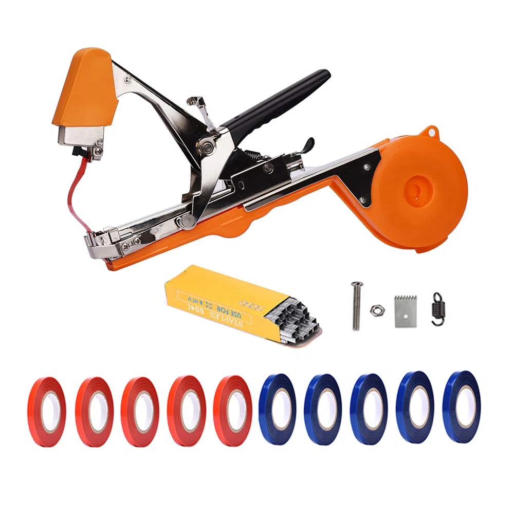 Machine À Taper Nouer Branches, Outil Agriculture Manuelle pour Attaches Plantes, pour Jardin Fruits Légumes Fleurs Tomates Vigne, Outil de Jardinage À Attacher Branche - Plant Tape Tying Tool