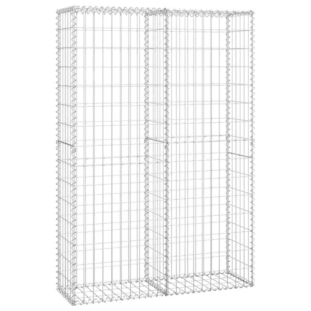 vidaXL Panier de Gabion avec Couvercle Fil Galvanisé 150x100x30 cm