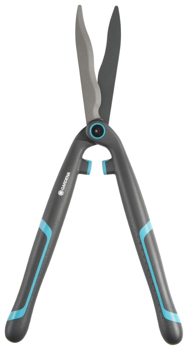 Gardena Taille-Haies EasyCut Ciseaux de Jardin légers pour la Coupe de Haies et de buissons, 20 cm, Lames avec revêtement Anti-adhérant, poignée en Plastique Ergonomique (12301-20)