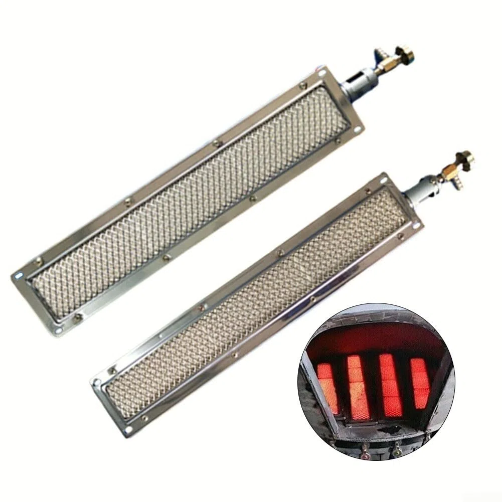 Bruleur Céramique Infrarouge Gaz pour Barbecue Portable Compact 44 x 9,5 cm