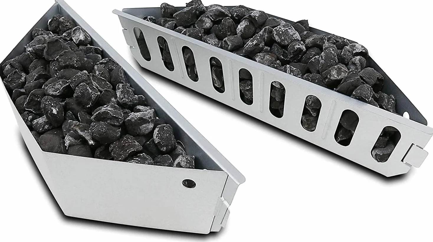 QuliMetal Char-Basket Paniers à Charbon pour Weber 7403 – Compatible BBQ 47,6 & 67 cm, Lot de 2