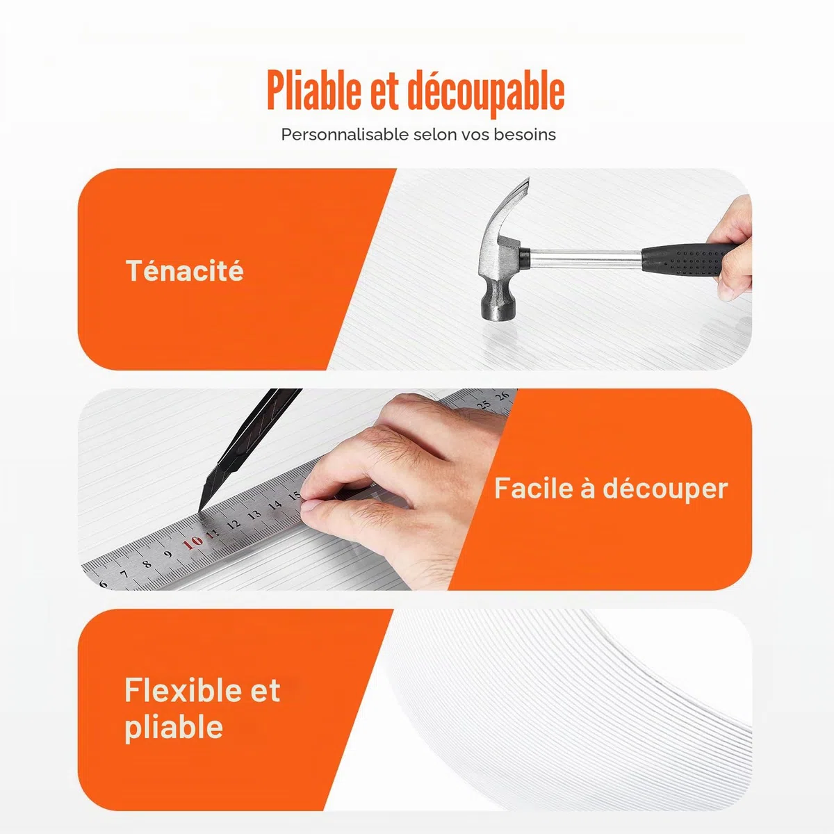 VEVOR Plaque en Polycarbonate, 1210x605x4 mm, Panneaux de Toit en Feuilles, Lot de 14, Toiture Plastique Ondulé Imperméable, Protection Contre UV, Transparent, Résistant aux Chocs, pour Serre, Jardin