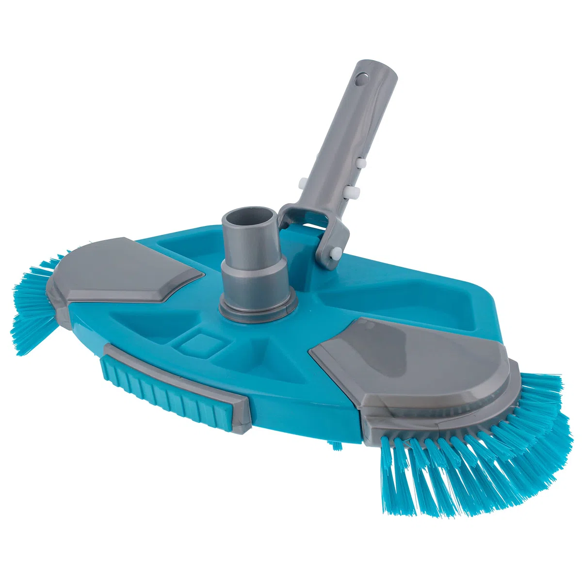 U.S. Pool Supply Tête d'aspirateur lestée de luxe avec brosses latérales, connexion pivotante, poignée à clip EZ – pour piscines hors sol et creusées – Revêtement en vinyle pour sol, mur, marche, coin