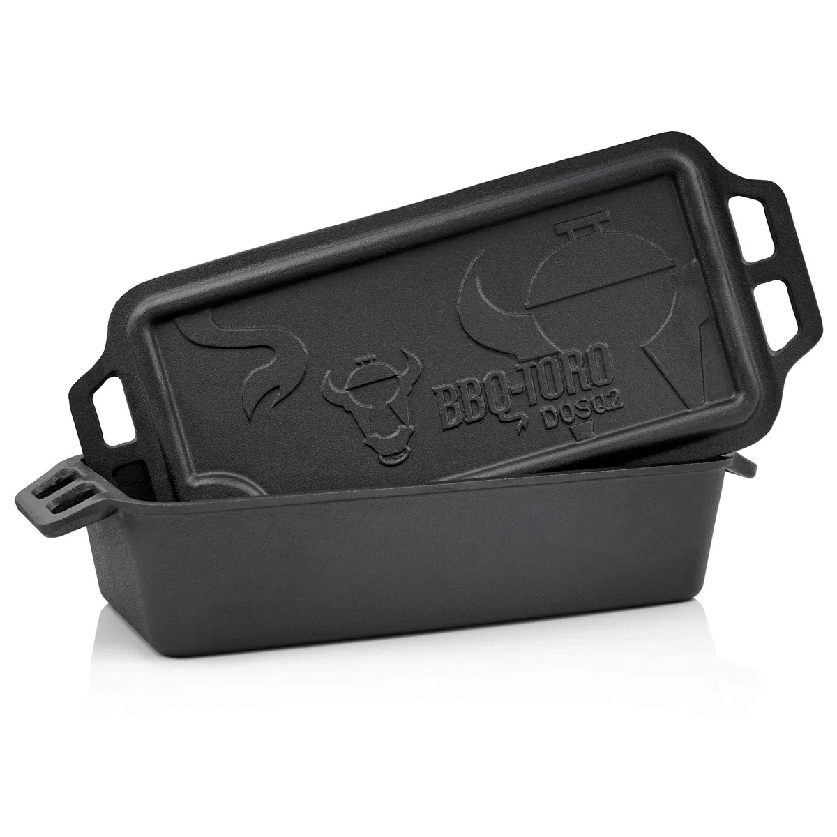 BBQ-Toro Dutch Oven Pan en fonte 9,4 litres présaisonné avec couvercle
