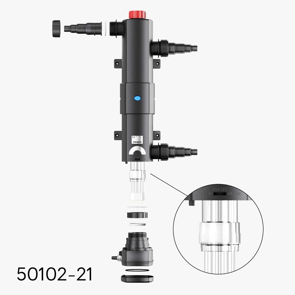 SunSun Pièce détachée Stérilisateur CUV-236C - Manche Verre à Quartz C