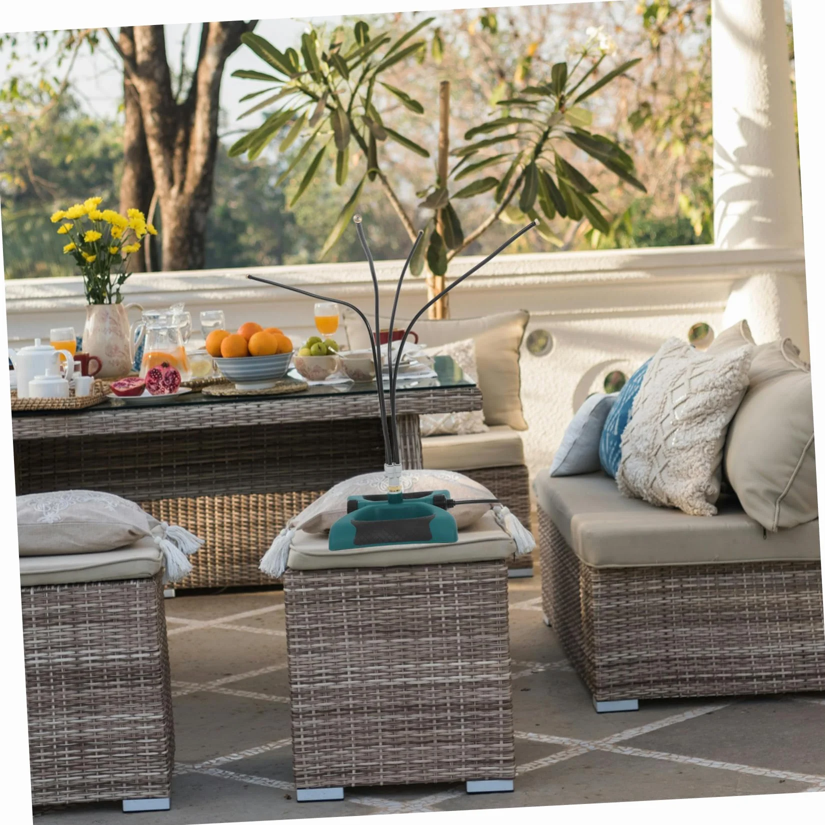 Mipcase Système de Brumisation Extérieur Terrasse Tuyau 3/4 Pouces UE Abs PP Jardin