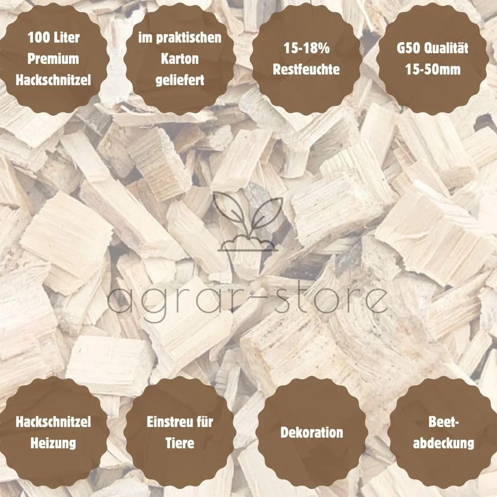 agrar-Store Copeaux de Bois 200 litres Copeaux de Bois Paillis pour Le Jardin Litière, Plates-Bandes surélevées, litière, copeaux de Bois