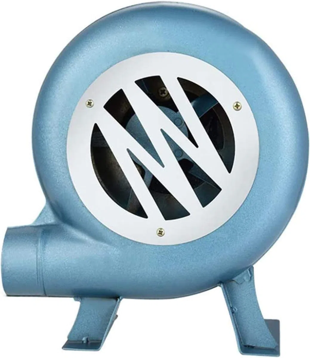 LegendTech Manivelle Forgeron Forge Souffleur Fer Gear Popcorn Ventilateur Manuel, Cuisson Manuel BBQ Air Blower, 80W à 350W,Bleu,300W