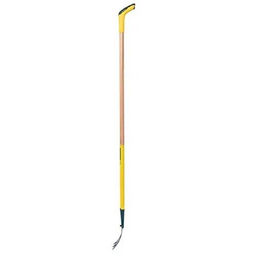 LEBORGNE - Binette Trident EM Poignée Naturovert - Lame Tuilée Affûtée - Manche Extra-Long 150 cm - Désherbage Intensif - H 2 cm x Larg 10 cm - Poids 1 kg