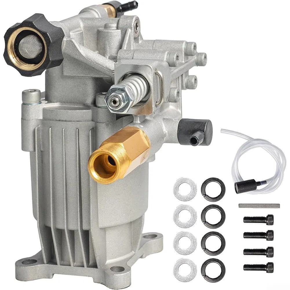 Feegow Pompe de nettoyeur haute pression pour 2 5 GPM et 3400 PSI avec soupape de décharge thermique et déchargeur réglable facile à installer pour des ajustements précis de la pression