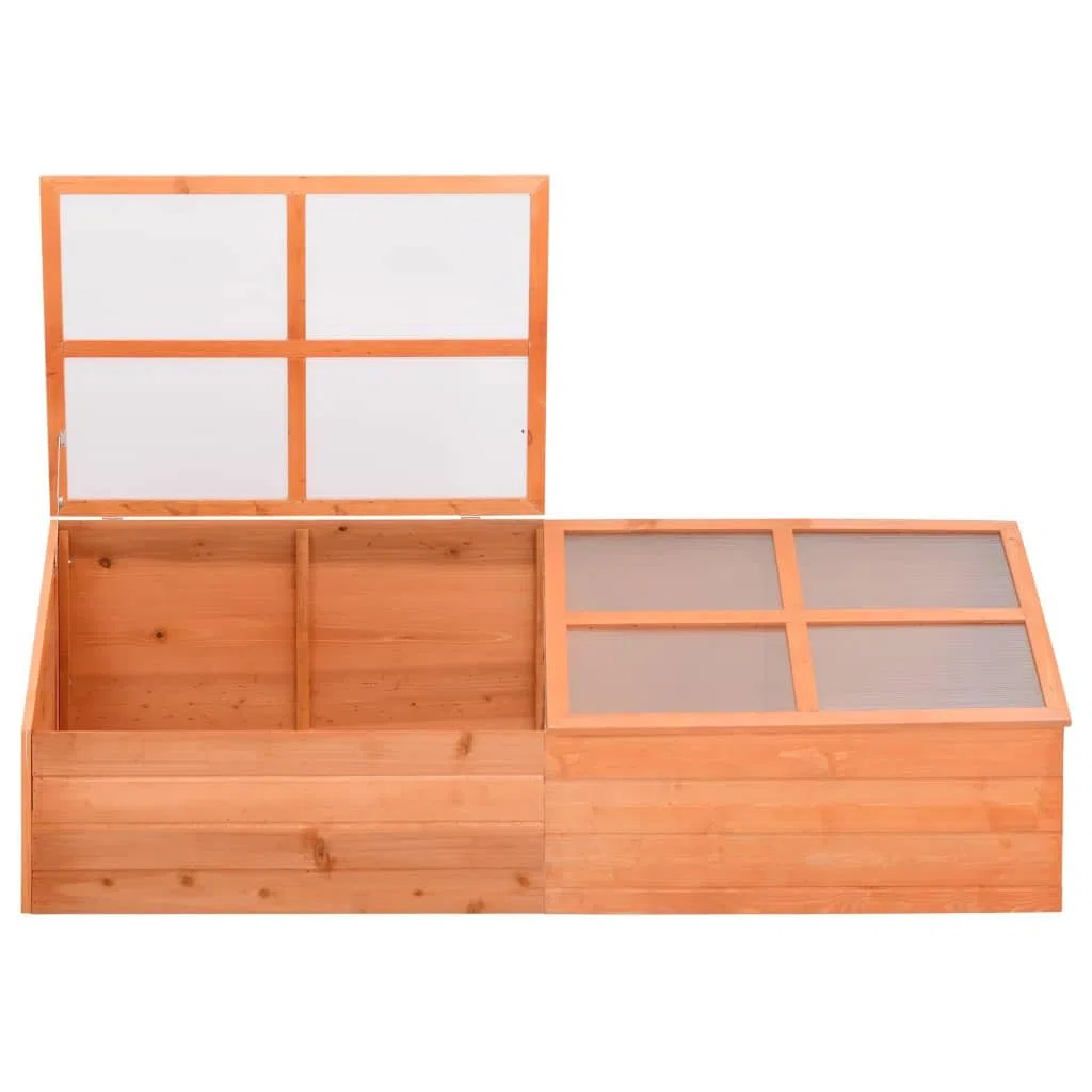 vidaXL Serre Châssis Froide Bois Serre de Jardin Abris Légumes Fruits Plantes