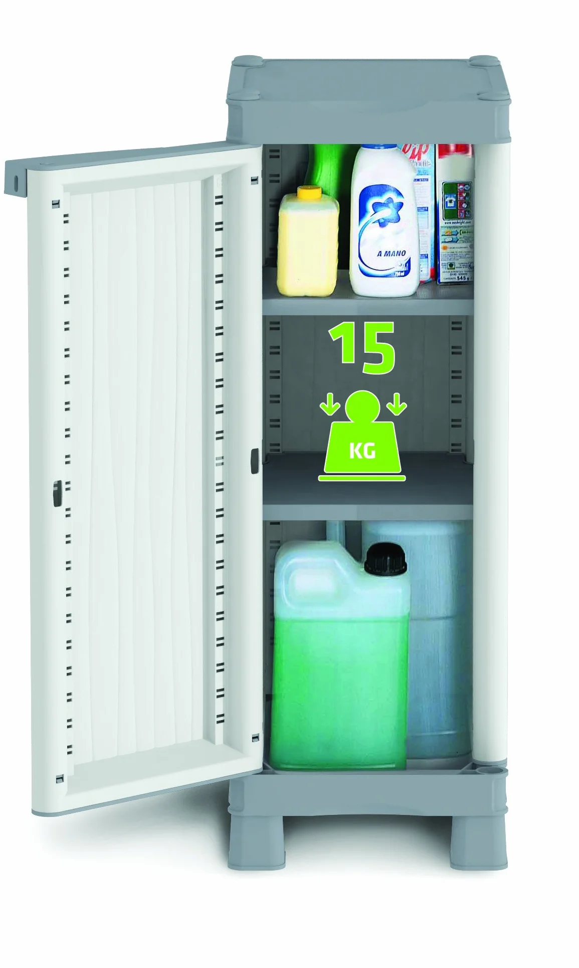 Terry - Base 350 UW, Armoire d'Intérieur et d'Extérieur, 2 Étagères Réglables