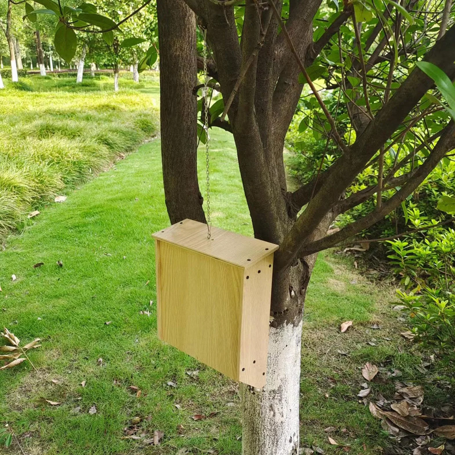 Grand nichoir pour chauve-souris extérieur, abri vissé non traité été hiver