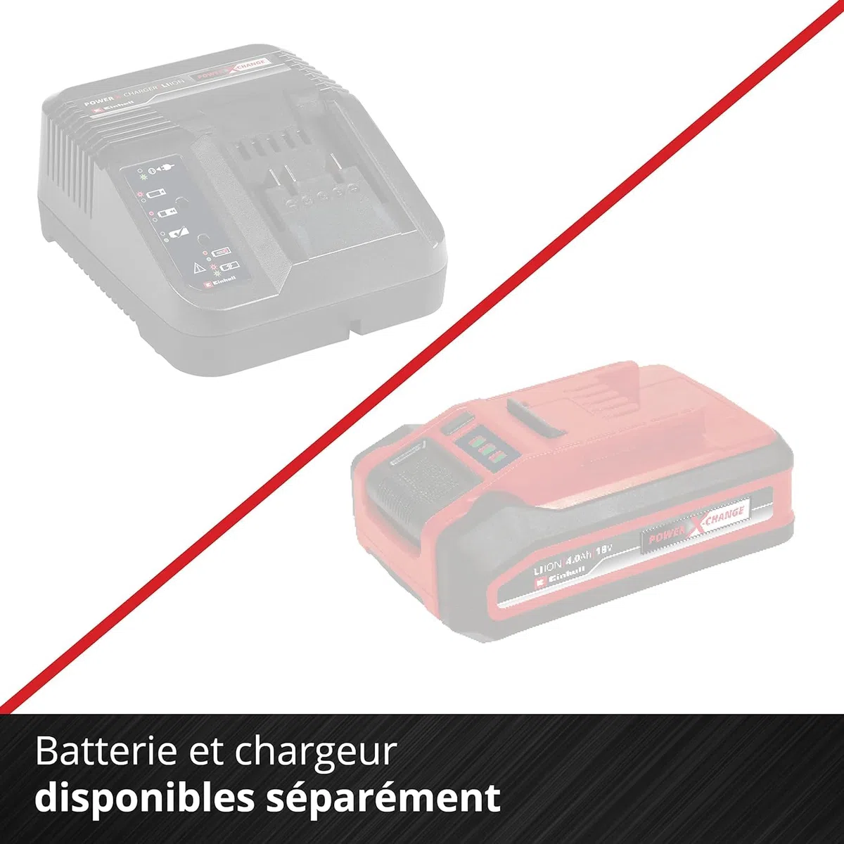 Einhell Cisaille à Gazon sans Fil GE-CG 18/100 Li-Solo Power X-Change (18V, boîte de Vitesses Couverte, Changement de Lame sans Outil) Livré sans Batterie ni Chargeur