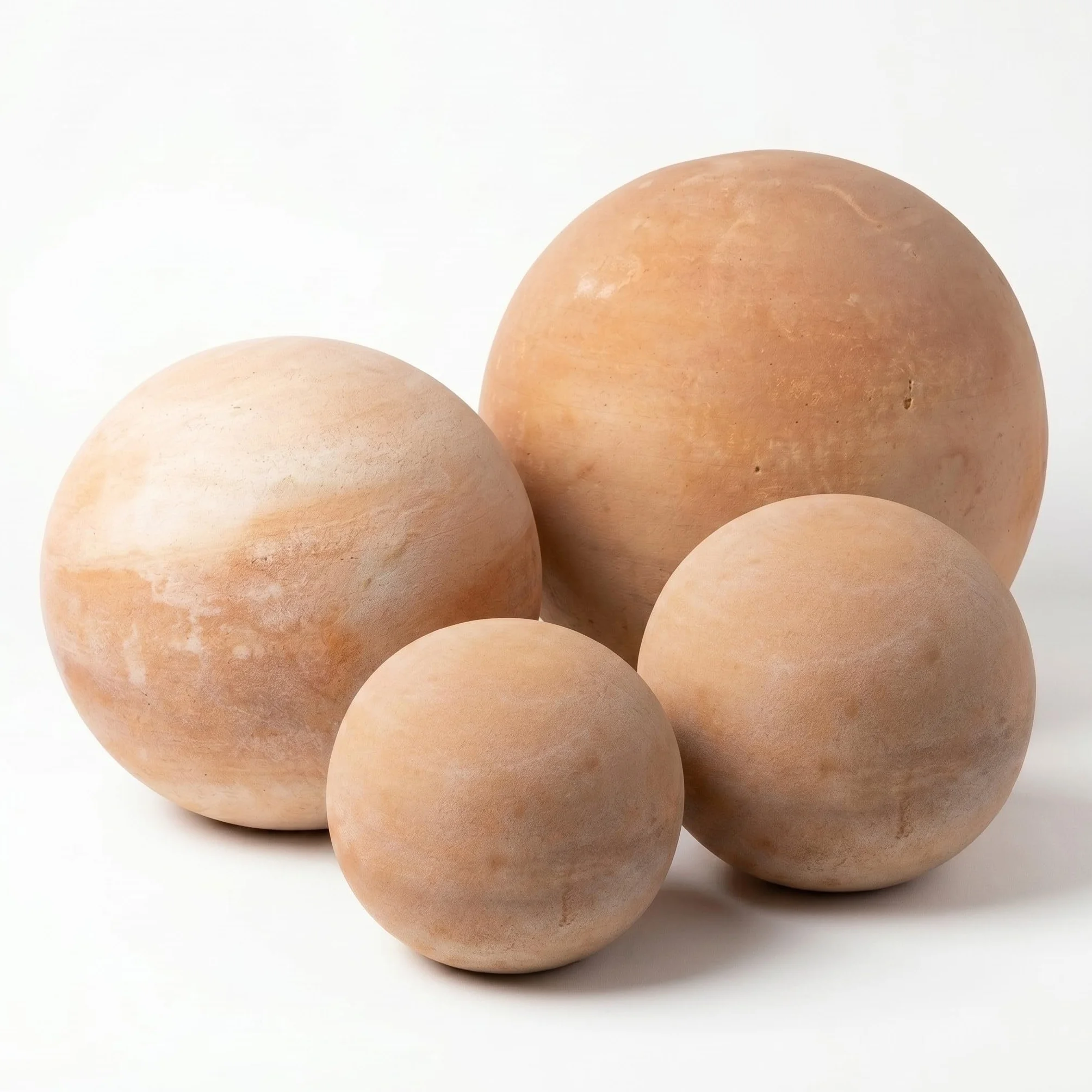 teramico Boules en Terre Cuite massives pour Durer : formées à la Main, résistantes au Gel et dans de Nombreuses Tailles pour Le Jardin (12cm, 16cm, 20cm et 28cm)