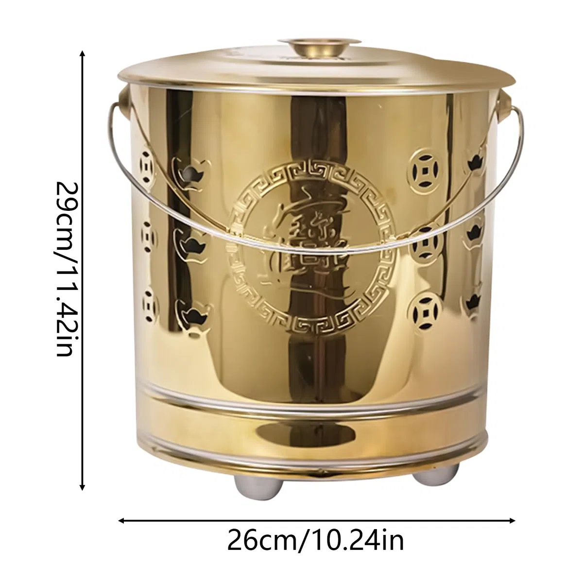Burning Barrel Incinerator - Cage portable en acier avec liquide amovible, doublure Ash Liner, outil de poker de feu | Patio extérieur, jardin, terrasse, plage, camping, cuisine, feuilles de déchets