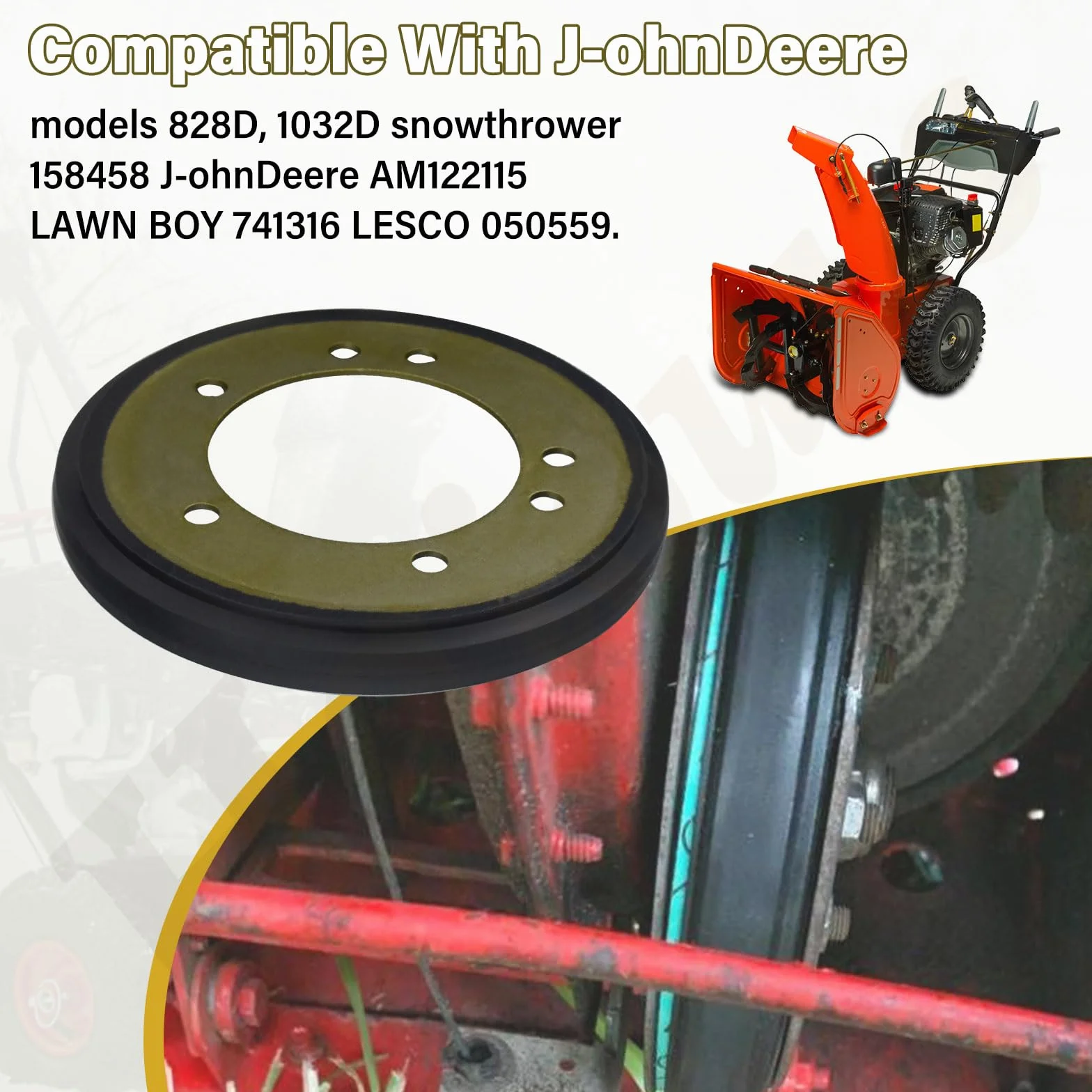 Kit de disque d'embrayage Snapper 240-975 7053103 pour tracteur de pelouse