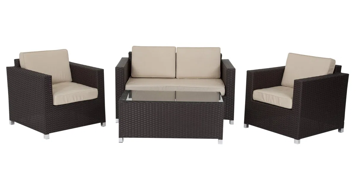 HBCOLLECTION Housse Respirante pour Salon Bas canapé fauteuils de Jardin (180x170 H70cm)
