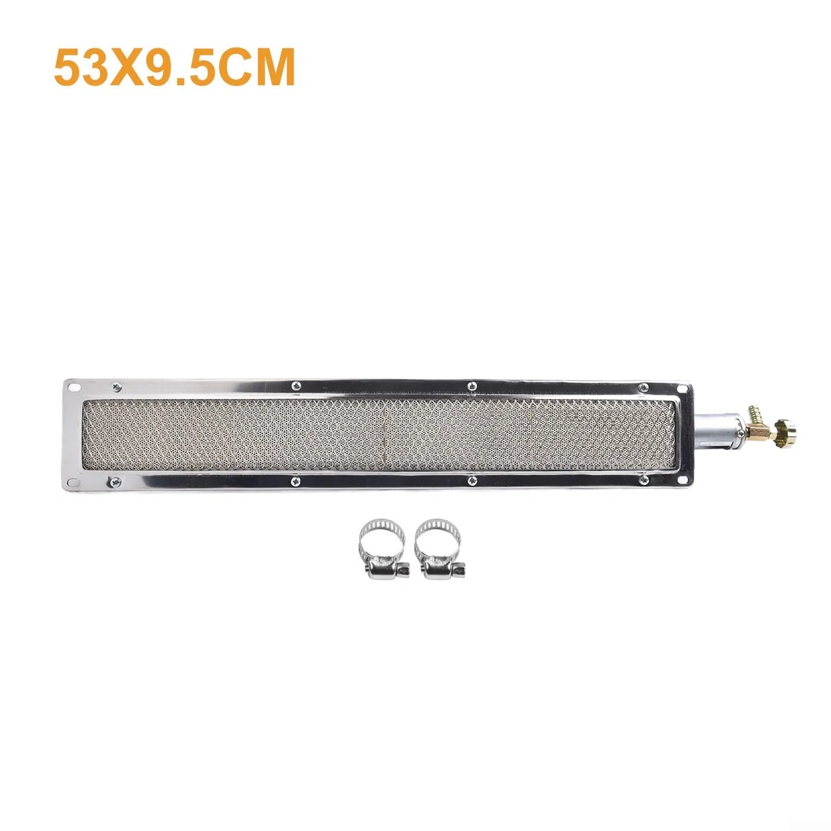 Barbecue infrarouge à brûleur latéral 53 x 9,5 cm pour industrie alimentaire