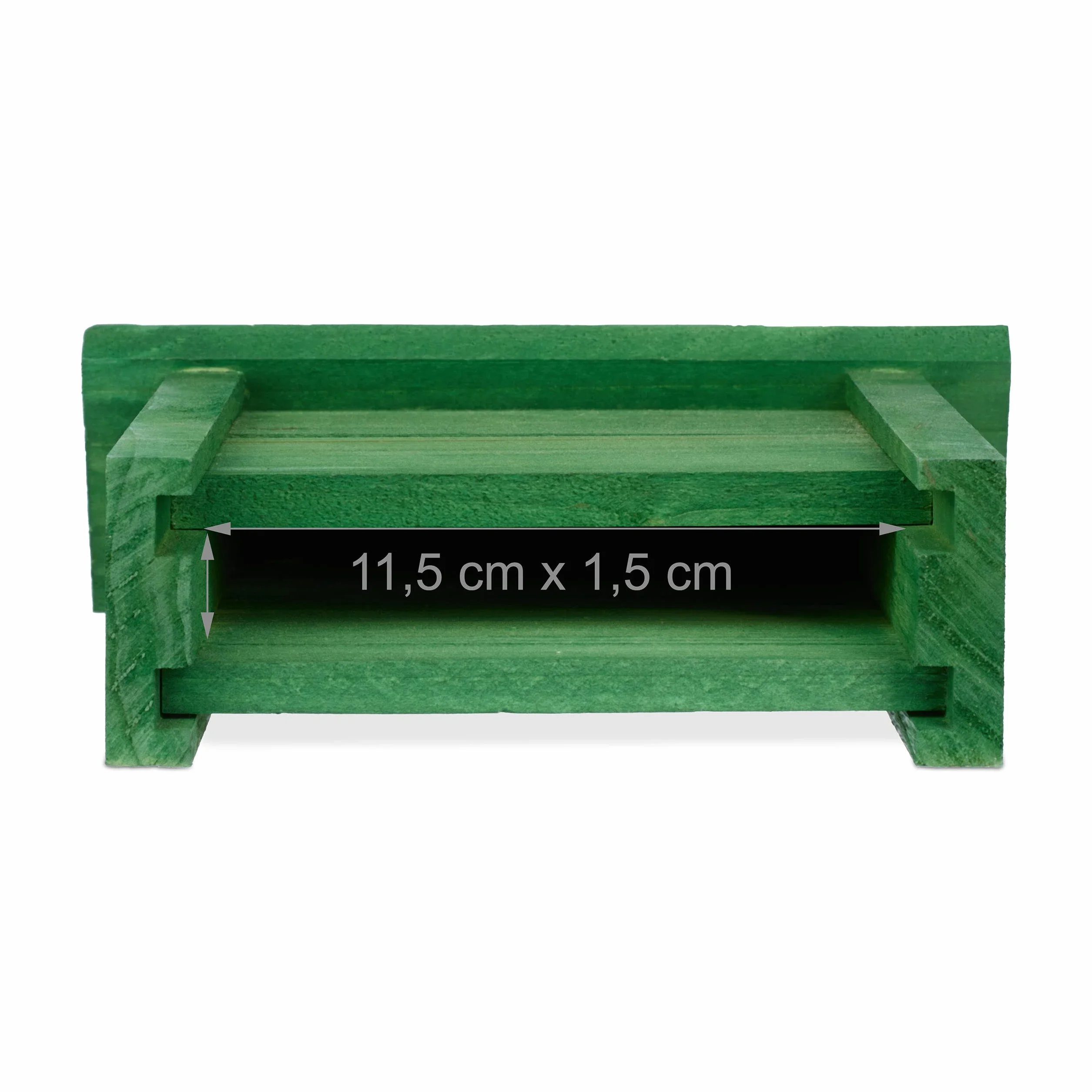 Relaxdays Abri à Chauves-Souris, Nichoir Bois 29x18x6 cm Vert