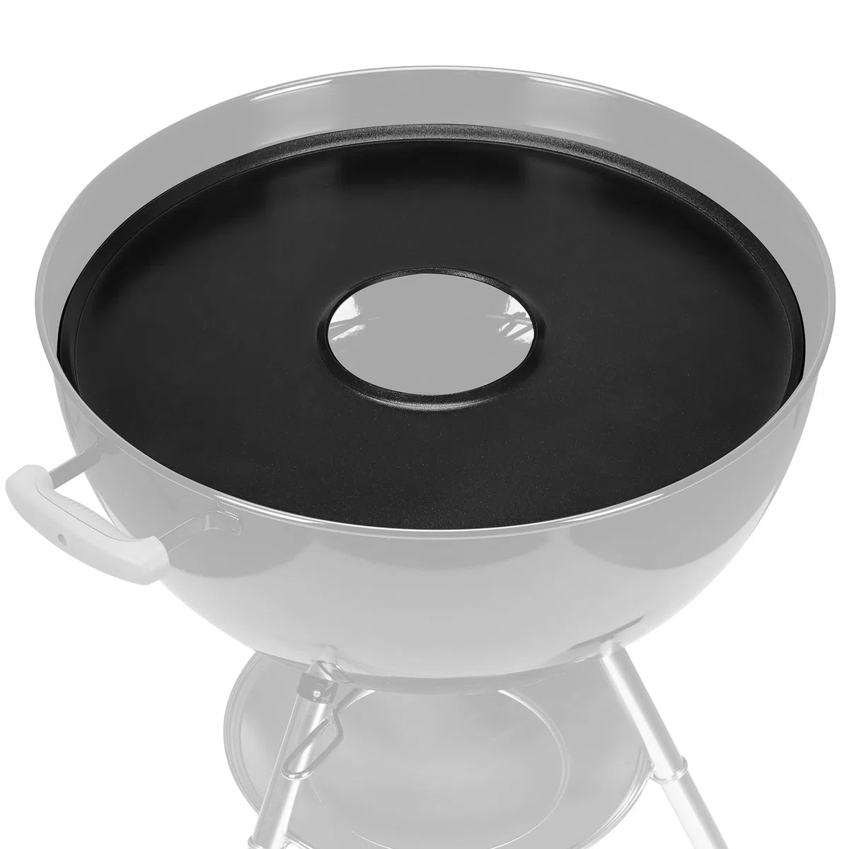 Onlyfire Plaque de Cuisson BBQ Plancha Ø 54,5cm Céramique pour Weber 57cm Barbecue à Charbon Antiadhésif