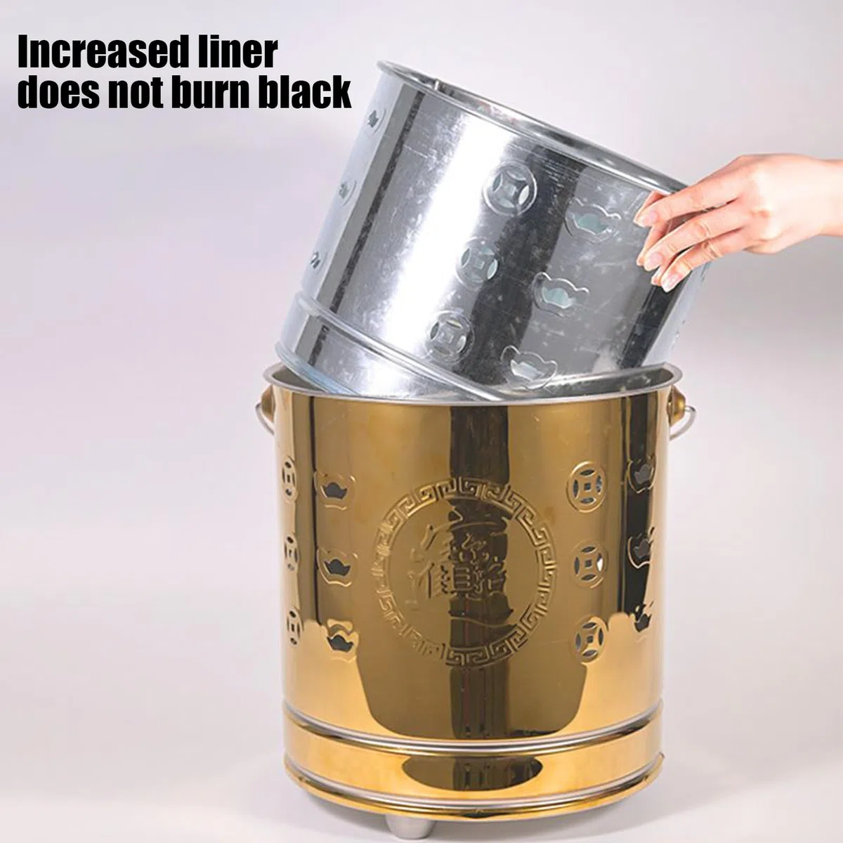 Burning Barrel Incinerator - Cage portable en acier avec liquide amovible, doublure Ash Liner, outil de poker de feu | Patio extérieur, jardin, terrasse, plage, camping, cuisine, feuilles de déchets