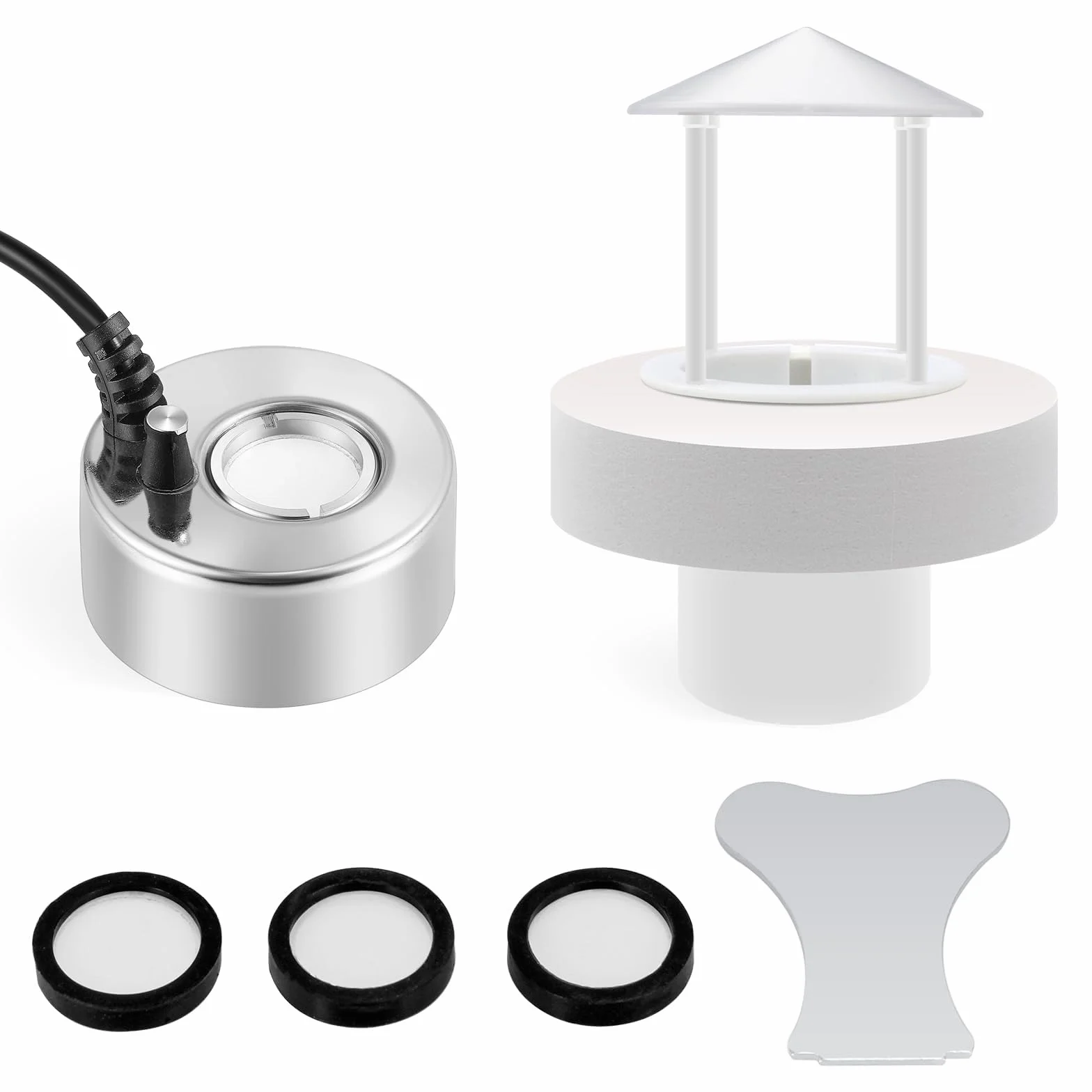 Brumisateur à ultrasons DC 24V 350ml/H Mxmoonant avec Protection Anti-éclaboussures pour Aquarium