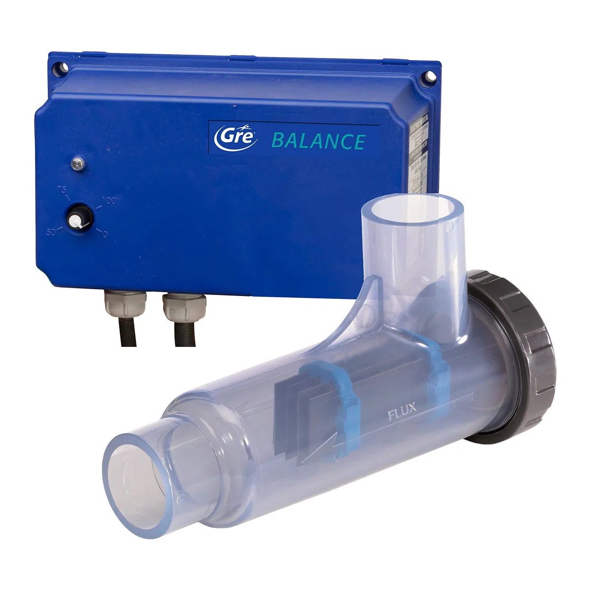 Gre EESB55 Electrolyse au Sel pour Piscines Enterrées Jusqu'à 55m3, Bleu, 22.5 x 13.5 x 7 cm Bleu
