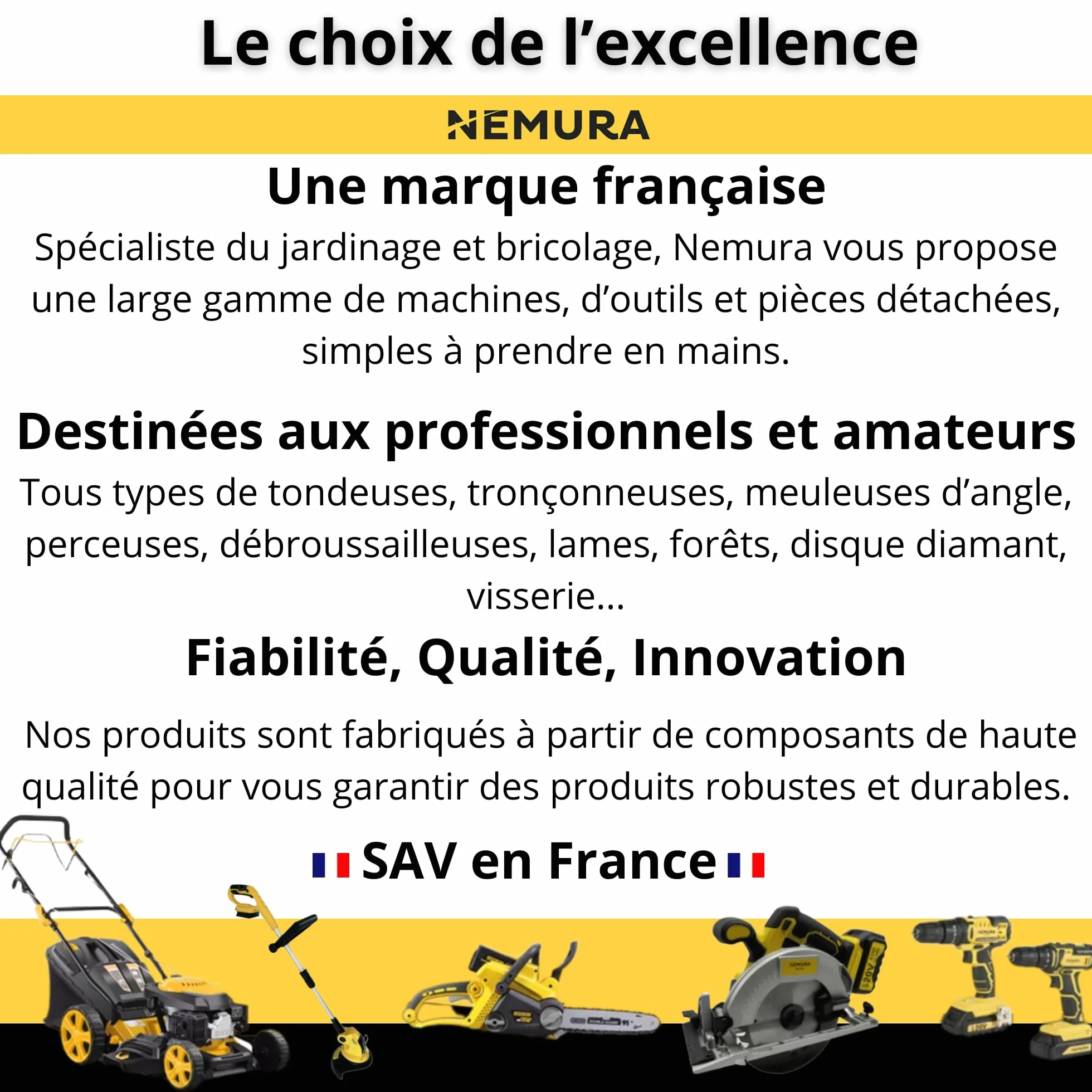 Nemura Tracteur Tondeuse Autoportée 547cc - Coupe 95 cm - Transmission Hydrostatique - Éjection Arrière - Jardin Grande Surface Jusqu’à 15 000 m² - Confort et Performance - Marque Française