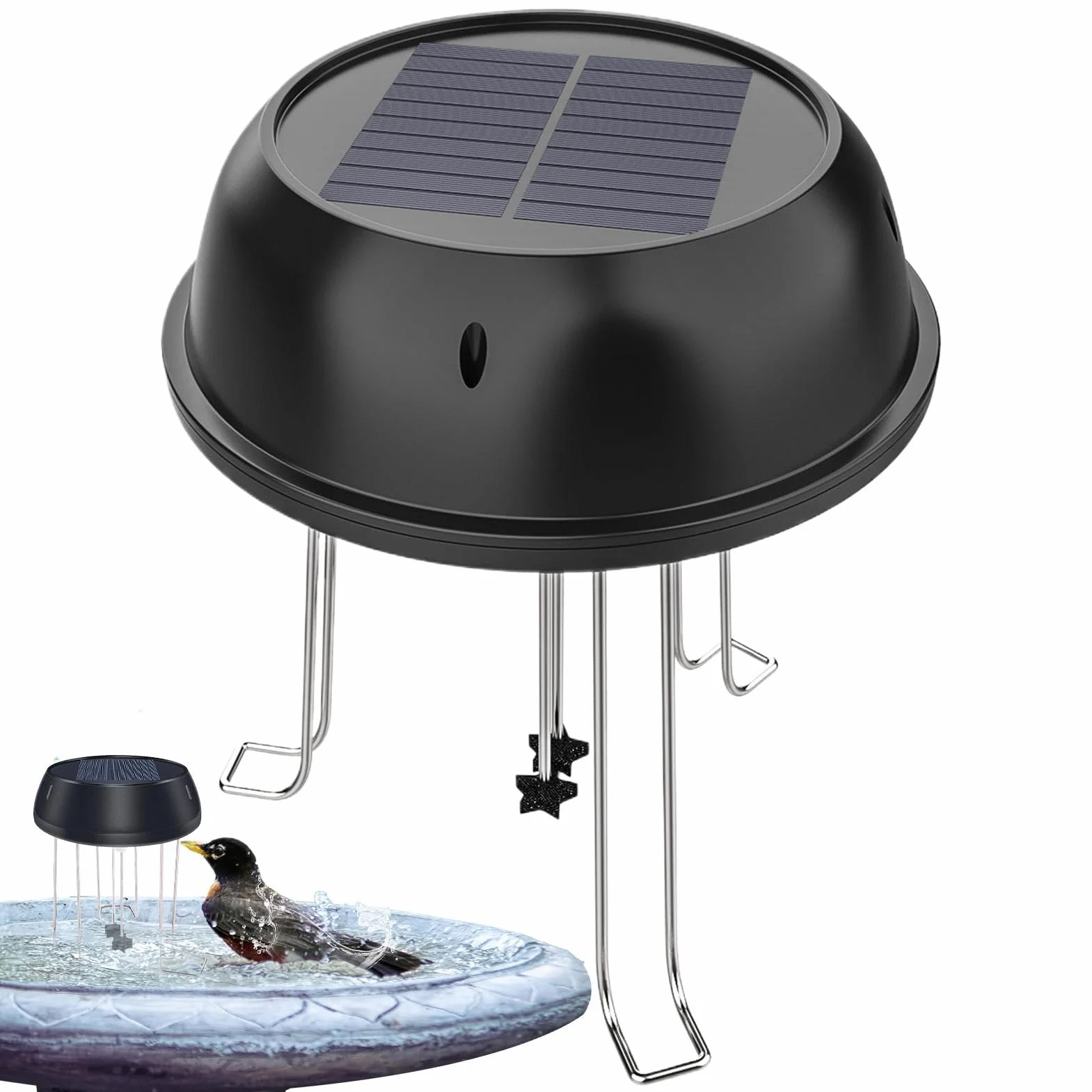 Pompe solaire pour bain d'oiseaux 0,5 W – Fontaines de jardin, système de circulation