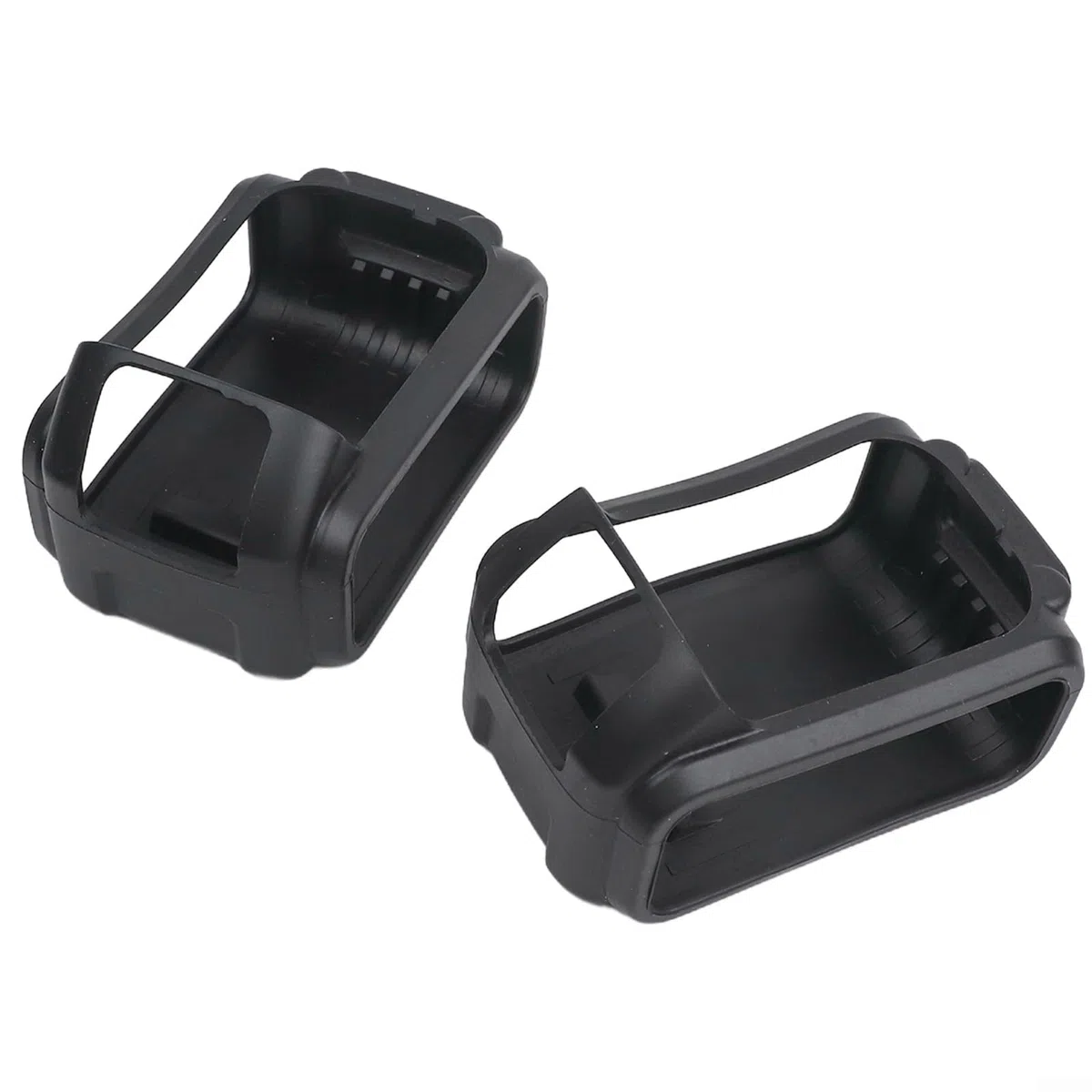 Lot de 2 coques de protection en silicone noir pour batteries d'outils électriques 20 V 4.0/5.0, compatibles avec Dewalt, Makita, Ryobi et plus encore