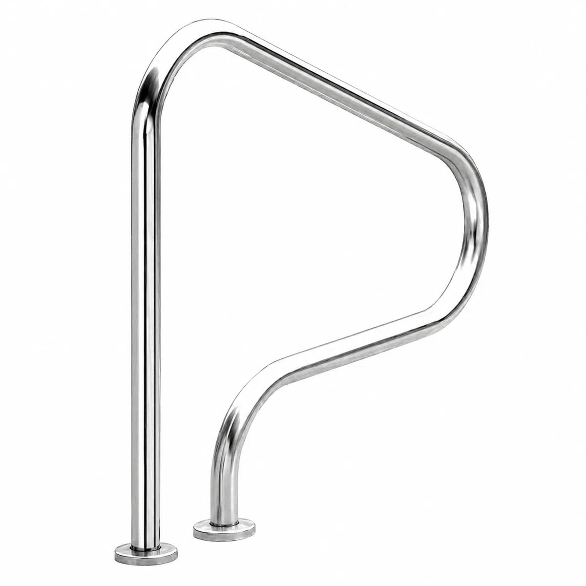 Main courante de piscine en acier inoxydable 316, épaisseur 0,15 cm, argent