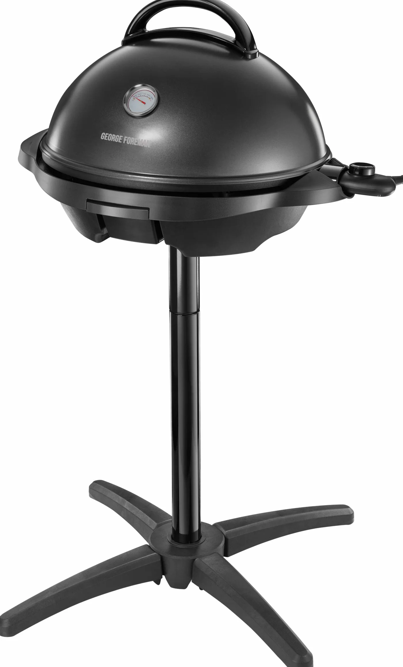 George Foreman Barbecue électrique 2 en 1 2400W Ø44,5cm gril sur pied et de table