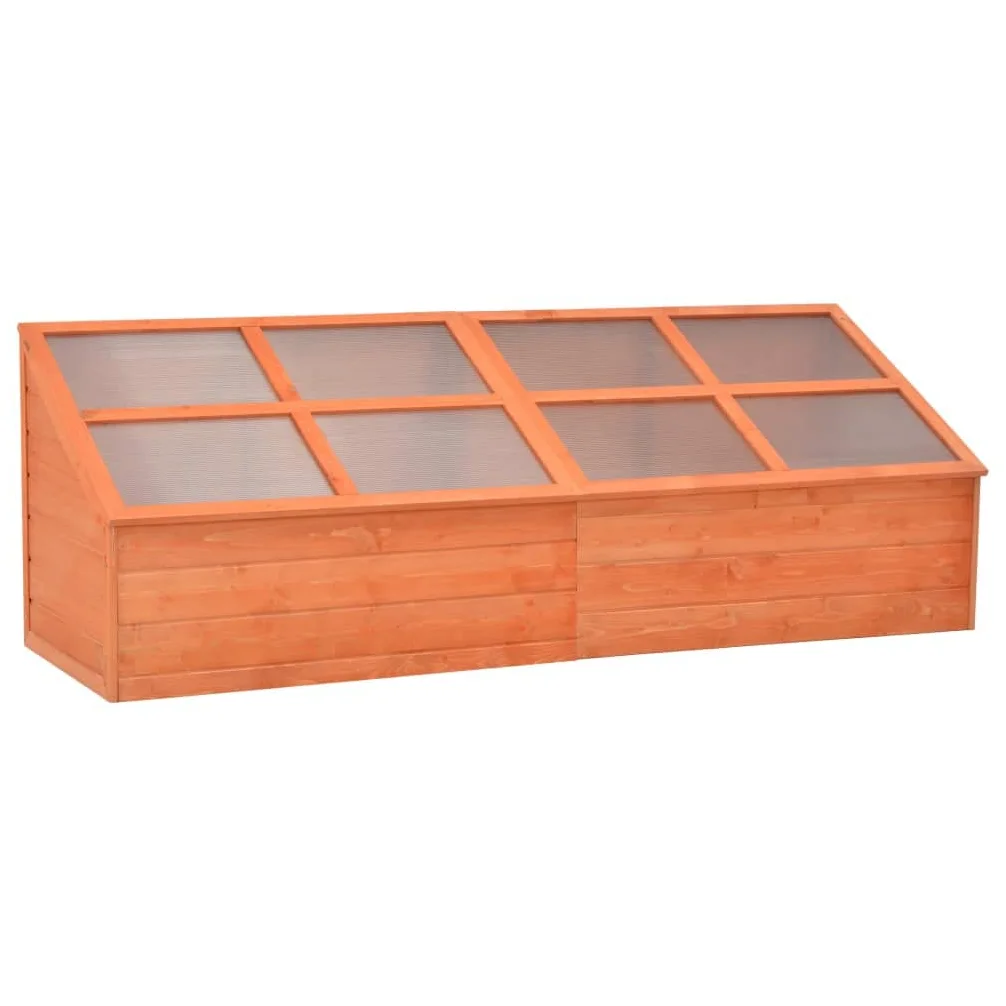 vidaXL Serre Châssis Froide Bois Serre de Jardin Abris Légumes Fruits Plantes