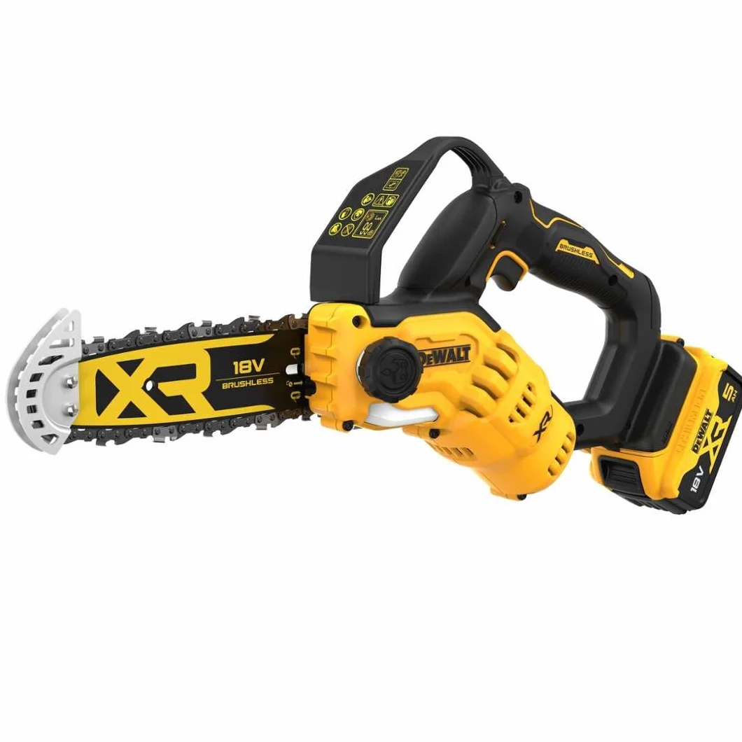DEWALT Sierra de Poda XR 18V sans balais pour Jardiniers Passionnés - Performance Optimale avec Batterie Li-Ion 5Ah