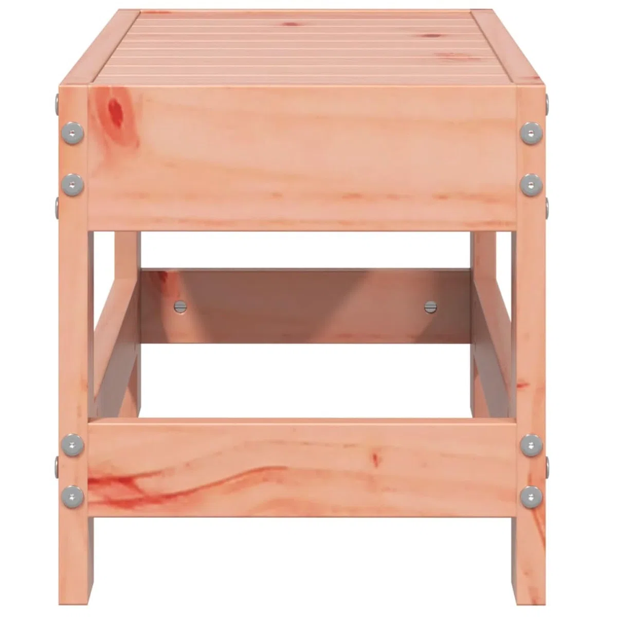 Homgoday Repose-pieds de jardin 62 x 30 x 32 cm en bois massif Douglas, repose-pieds ottoman, tabouret de siège, mobilier de terrasse, repose-pieds balcon, piscine, salon
