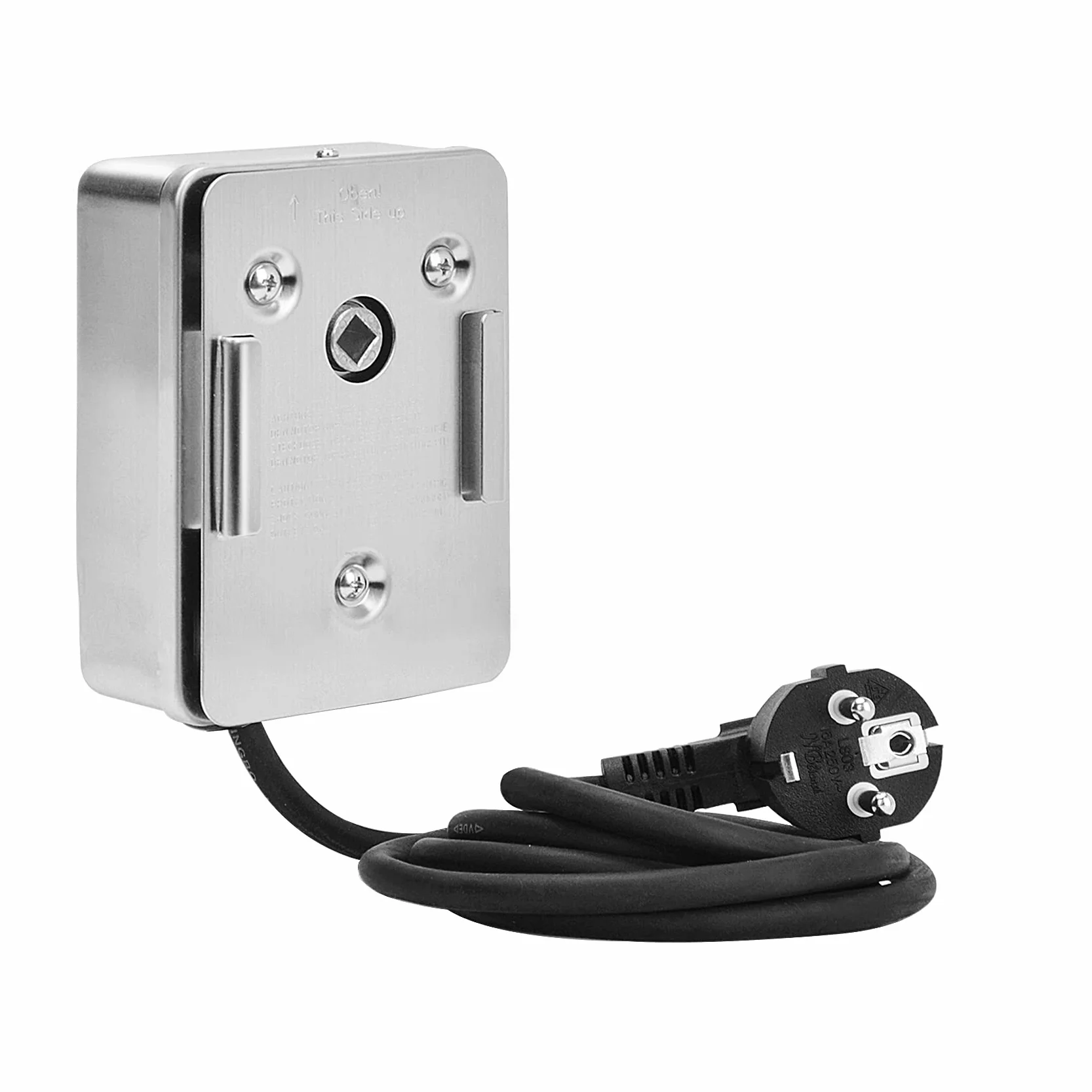 onlyfire Moteur Tourne Broche 220V-240V pour Rôtisserie Électrique, Moteur en Acier Inoxydable pour Tournebroche Barbecue, Capacité de Charge 18 kg, Vitesse 2 TR/Min, Câble de 1.5 m