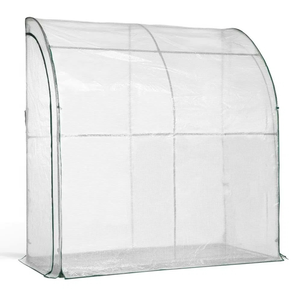 TERRE JARDIN Serre de Jardin 4 Saisons - Serre d'Hivernage Bâche Imperméable Renforcée - Anti-intempéries et UV - Structure en Acier Robuste - Légumes Plantes - 200 x 100 x 200 - Transparent