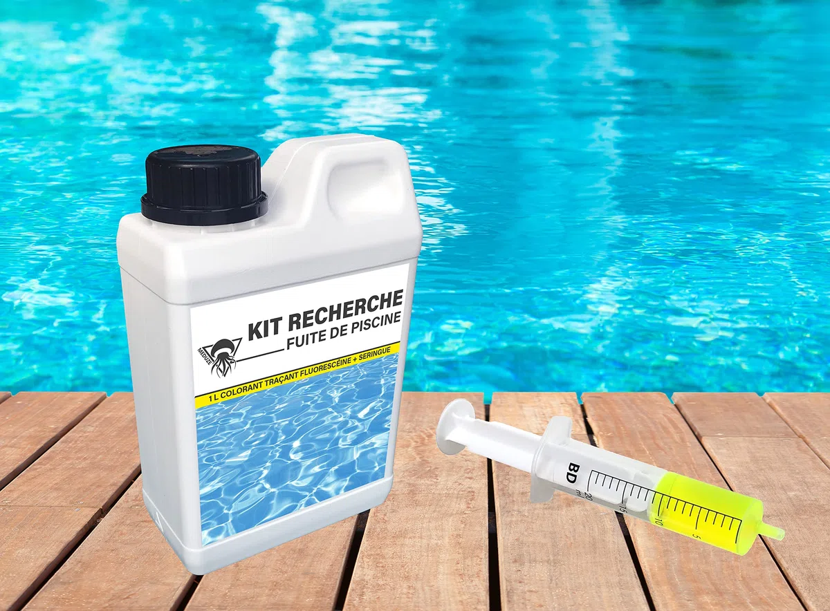 Méduze - Kit Recherche Fuite de Piscine 1L - Colorant prédosé