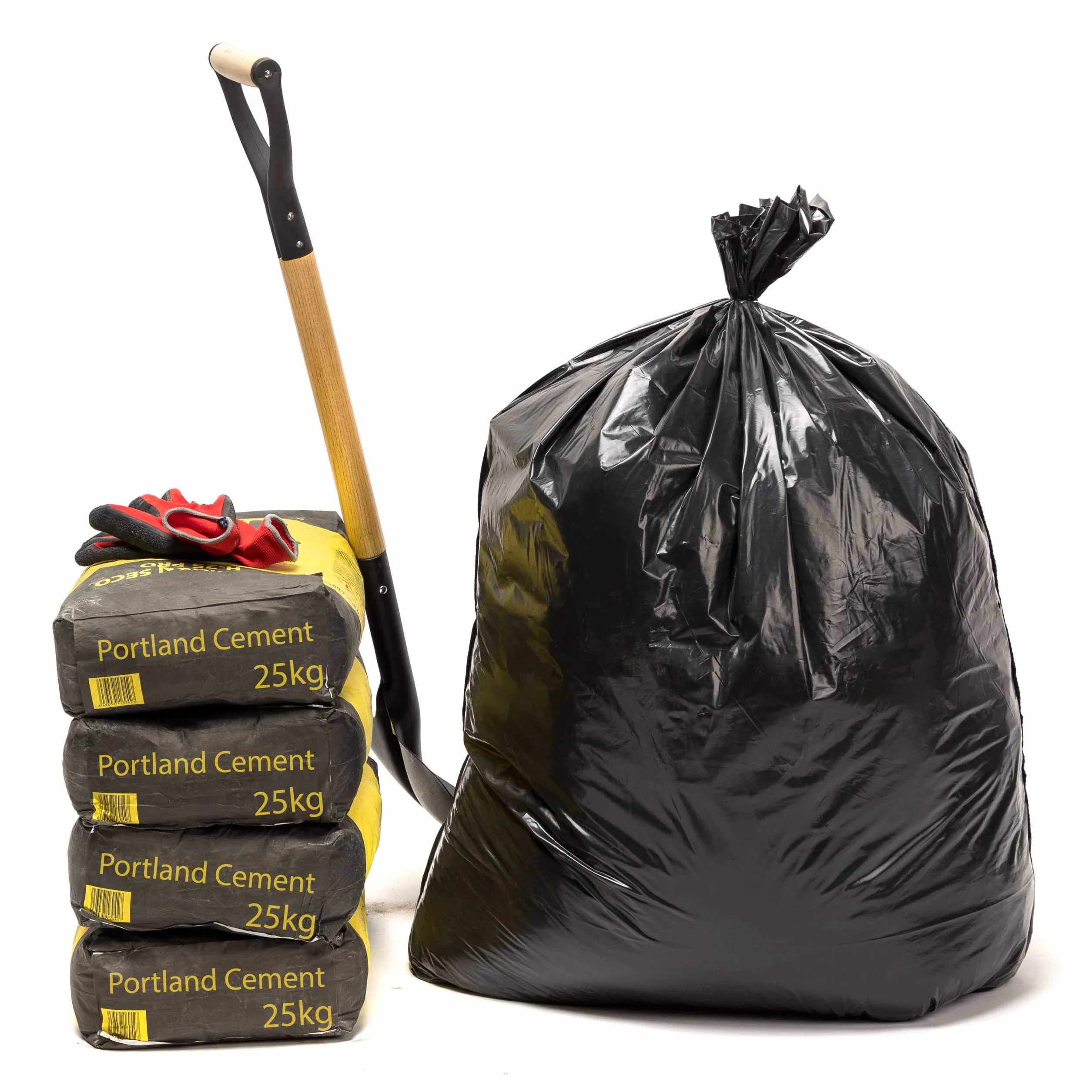 Relevo Sacs Poubelle Noirs Professionnels 150L 75 µm PEBD Recyclé 30 Sacs